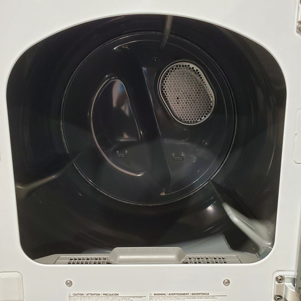 Samsung 4.5 cu. ft. Top Load Washer with Vibration Reduction Technology+ in White WA45T3200AW - Certified Refurbished and Samsung 7.2 cu. ft. Electric Dryer with Sensor Dry in White 16061 - DVE45T3200W - Open Box