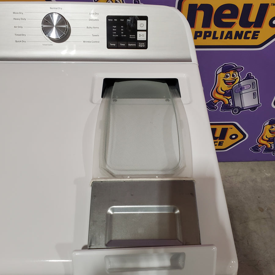 Maytag Top Load 4.8 cu ft Washer with Deep Fill and Slow-Close Glass Lid MVW6200KW - Scratch & Dent (Major) and Maytag 7.0 cu ft Electric Dryer with Moisture Sensing and Quick Dry Cycle 16242 - MED6200KW - Scratch & Dent (Minor)