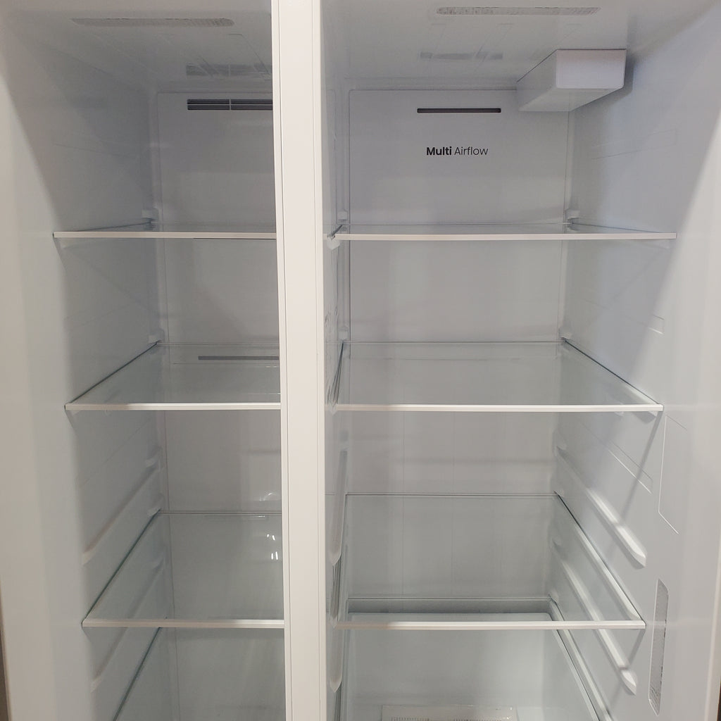Pictures of Hisense 29.1 cu. ft. Standard Depth Side by Side Refrigerator Stainless Steel 22132SD127 - HRS290P5FSE - Scratch & Dent (Moderate) - Neu Appliance Outlet - Discount Appliance Outlet in Austin, Tx
