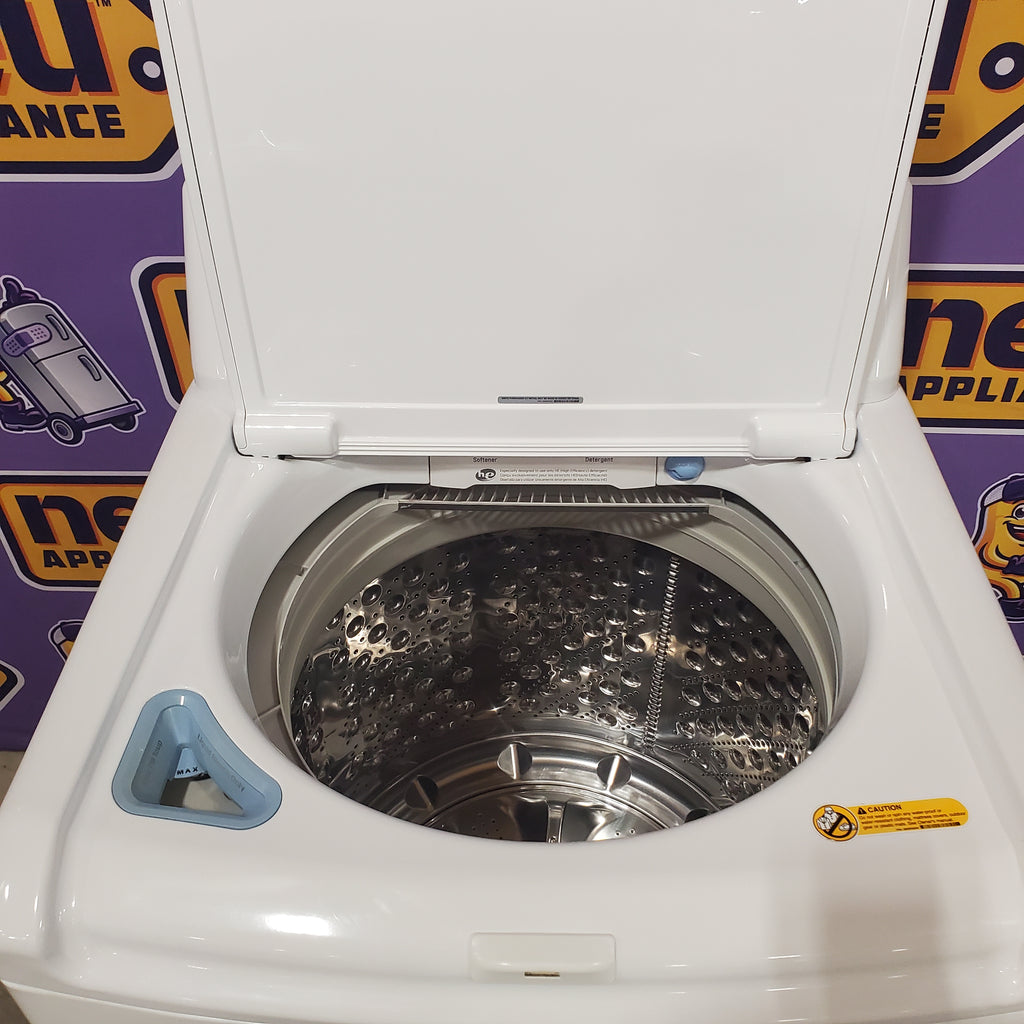 LG 4.5 cu. ft. Ultra Large High Efficiency Top Load Washer w/ WaveForce™ WT4970CW - Certified Refurbished and LG 7.3 cu. ft. Ultra Large Capacity Smart Wi-Fi Enabled Electric Dryer with Sensor Dry Technology 16115 - DLE7300WE - Certified Refurbished