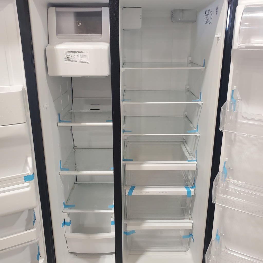 Pictures of Kenmore Black Side by Side Refrigerator with Crushed/Cubed Ice Dispenser and Water Dispenser 106.5111971 - Scratch and Dent (Minor) - Neu Appliance Outlet - Discount Appliance Outlet in Austin, Tx