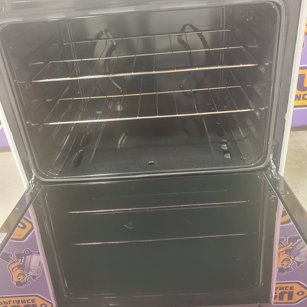 Pictures of Amana White Gas 30 Inch Range with Easy Clean Glass Door and Temp Assure Cooking System AGR4203MNW - Scratch and Dent (Minor) - Neu Appliance Outlet - Discount Appliance Outlet in Austin, Tx
