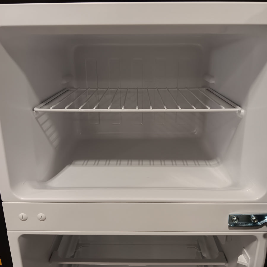Vissani 4.5 cu. ft. 2-Door Mini Refrigerator in Platinum Steel with Freezer 25137SD729 - HVDR45PS - Scratch & Dent (Minor)