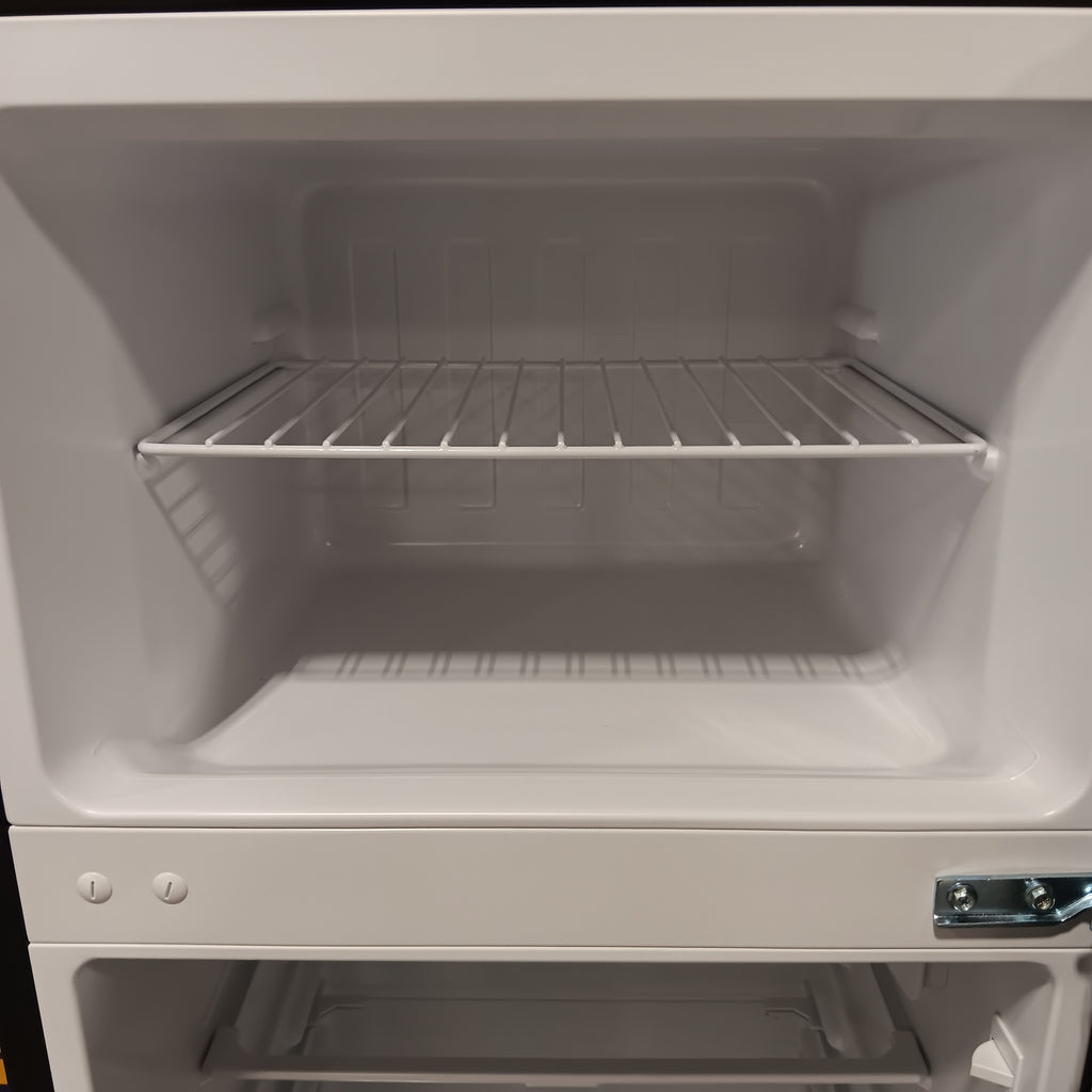 Vissani 4.5 cu. ft. 2-Door Mini Refrigerator in Platinum Steel with Freezer 25137SD729 - HVDR45PS - Scratch & Dent (Minor)
