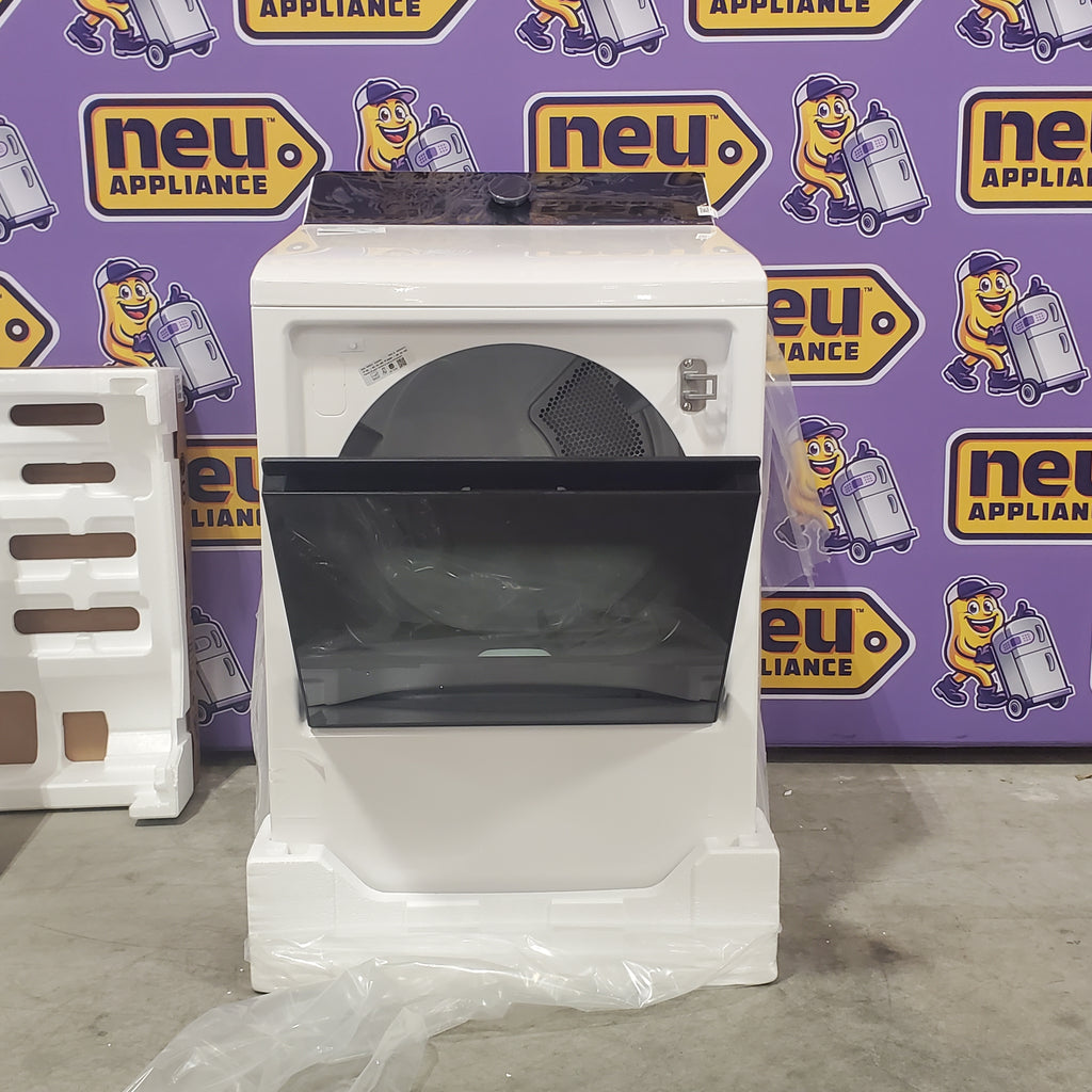 LG 5.5 cu. ft. Mega Capacity Top Load Washer with Impeller in Alpine White WT8400CW - Open Box and LG Energy Star Certified 7.3 cu. ft. Ultra Large Capacity Rear Control Electric Dryer with LG EasyLoad™ Door and AI Sensing 16069 - DLE8400WE - New in Box