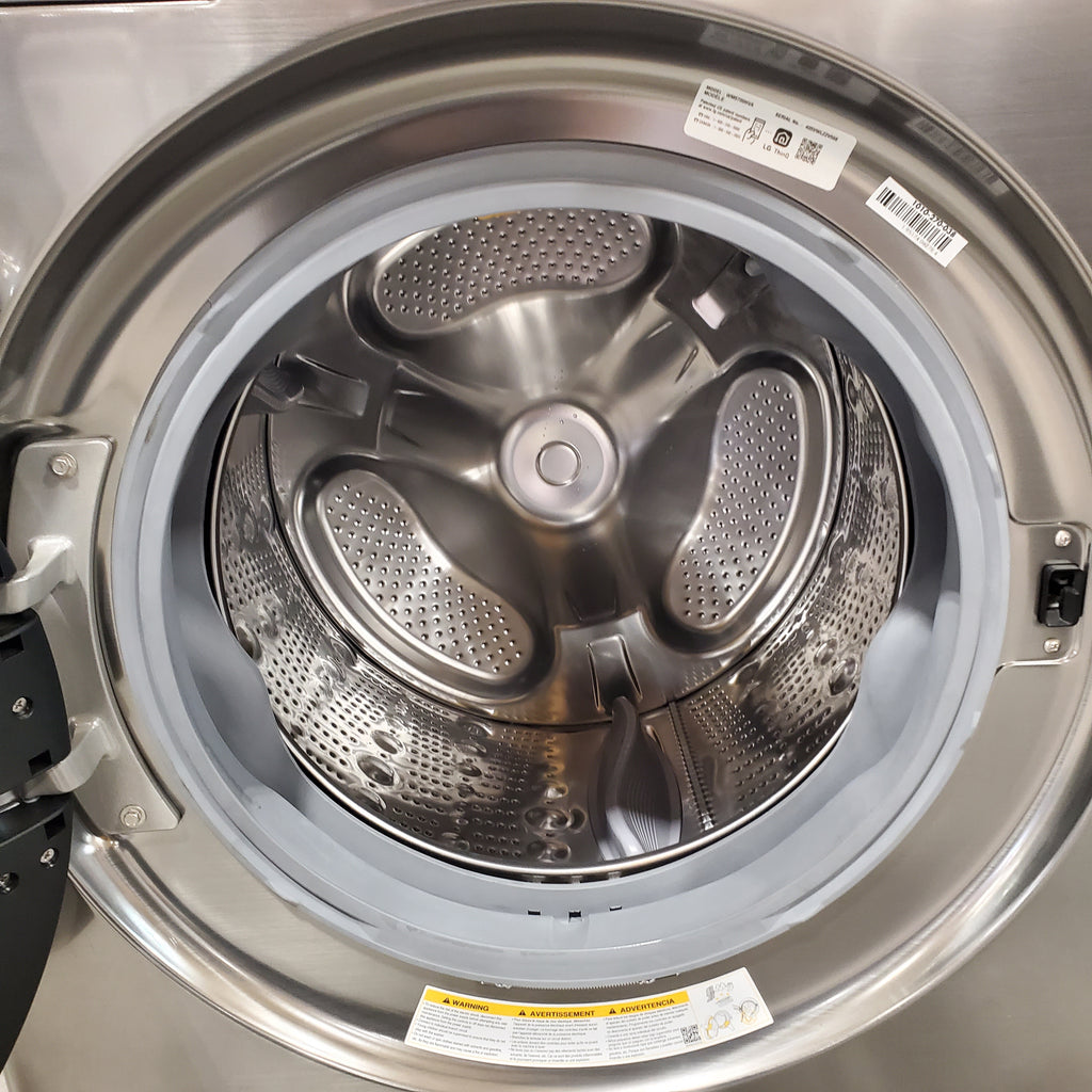 Pictures of LG 4.5 cu. ft. Smart Front Load Washer with TurboWash® 360° and ezDispense® WM5700HVA - Scratch & Dent (MInor) and LG Smart Mega Capacity 7.8 Cu. Ft. Front Load Dryer with Dual Inverter Heat Pump Technology DLHC5502V - Scratch & Dent (Minor) and - Neu Appliance Outlet - Discount Appliance Outlet in Austin, Tx