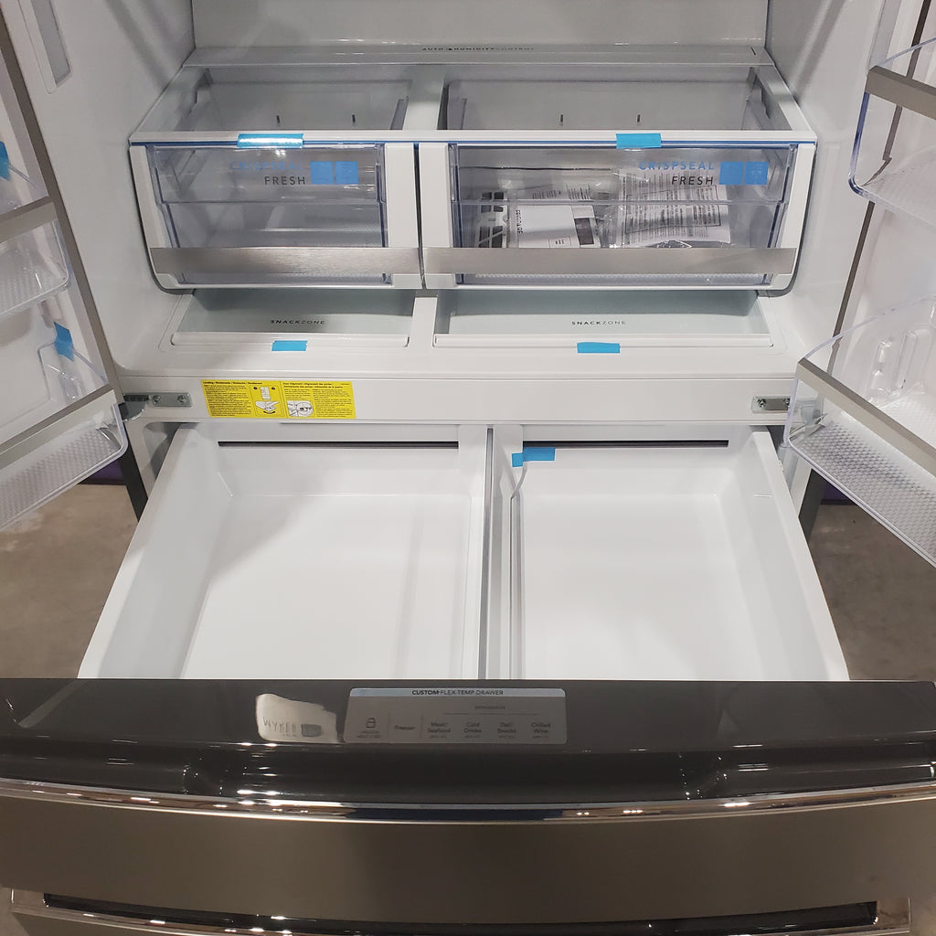 Pictures of Frigidaire Gallery 22 Cu. Ft. 4-Door Counter-depth French Door Refrigerator with Ice Maker (Fingerprint Resistant Stainless Steel) ENERGY STAR 20SD142 - GRMC2273CF - Scratch & Dent (Moderate) - Neu Appliance Outlet - Discount Appliance Outlet in Austin, Tx