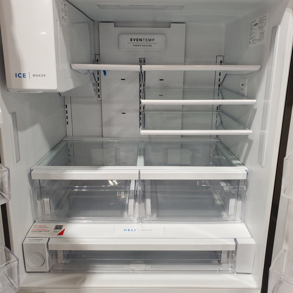 Pictures of Frigidaire 28 Cu. Ft. Standard-Depth French Door Refrigerator in Black Stainless Steel 20331SD302 - FRFS2823AD - Scratch & Dent (Moderate) - Neu Appliance Outlet - Discount Appliance Outlet in Austin, Tx