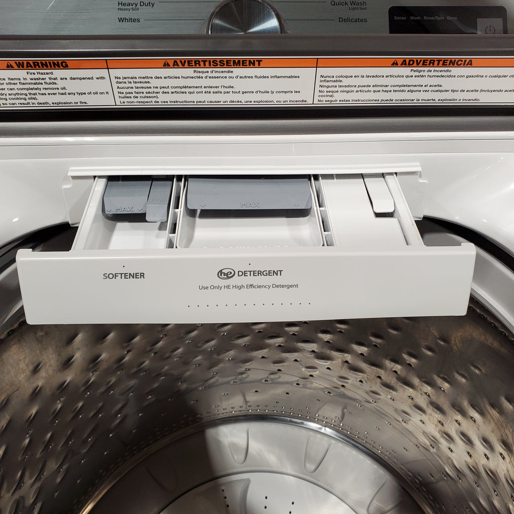 Pictures of Maytag Top Load 4.8 cu ft Washer with Deep Fill and Slow-Close Glass Lid 30131SD43 - MVW6200KW - Scratch & Dent (Minor) - Neu Appliance Outlet - Discount Appliance Outlet in Austin, Tx