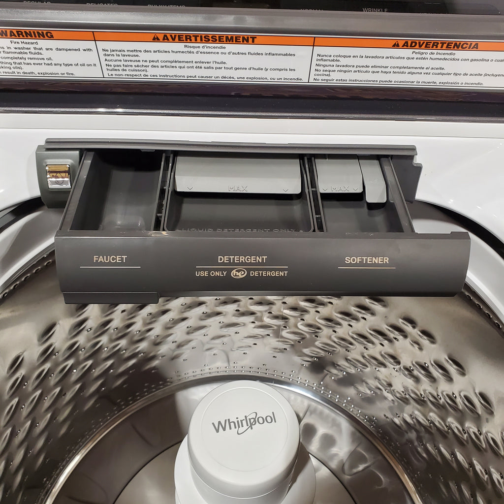 Pictures of Whirlpool 4.7 Cu. Ft. Top Load Washer with Pretreat Station in White 30131SD45 - WTW5105HW - Scratch & Dent (Moderate) - Neu Appliance Outlet - Discount Appliance Outlet in Austin, Tx
