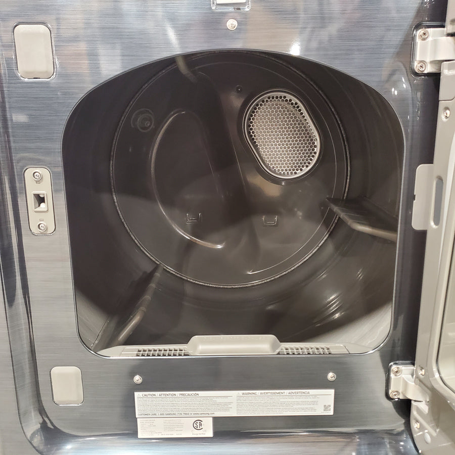 Samsung 5.4 cu. ft. Smart Top Load Washer with Pet Care Solution and Super Speed Wash WA54CG7150AD - Scratch & Dent (Minor) and  7.4 cu. ft. Smart Vented Electric Dryer with Pet Care Dry and Steam Sanitize+ 16262 - DVE54CG7150D - Open Box