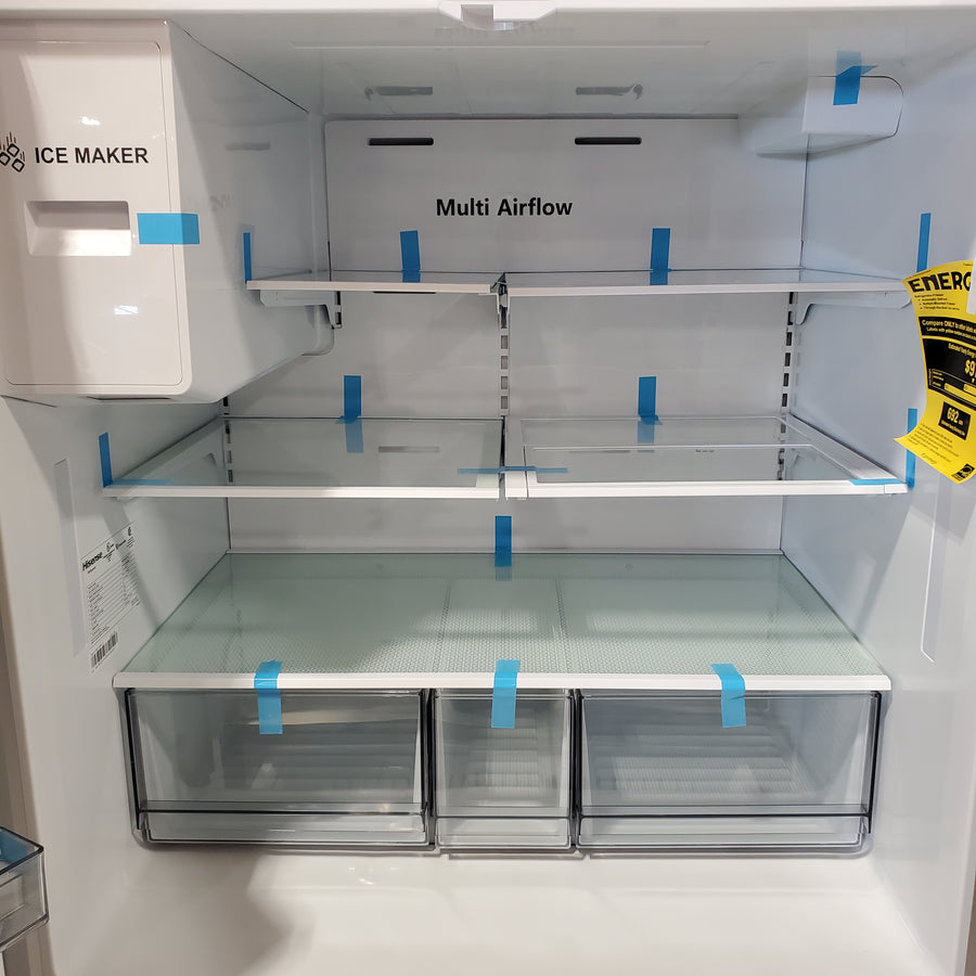 Hisense PureFlat 25.6-cu ft 4-Door Smart French Door ENERGY STAR Refrigerator in Stainless Steel with Ice Maker, Water and Ice Dispenser 22131SD103 - HRM260N6TSE - Scratch & Dent (Minor)