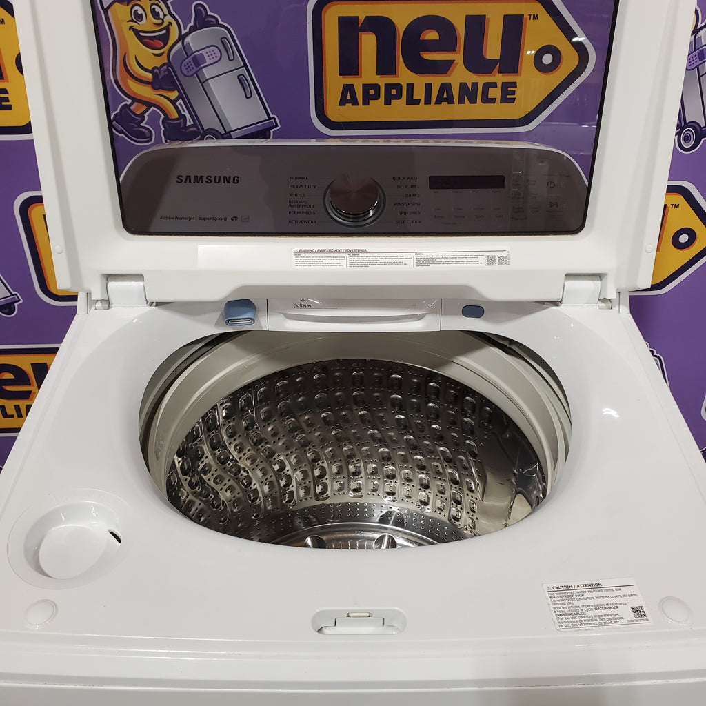 Pictures of Samsung Top Load 5.0 Cu. Ft. Washer with Super Speed in White 31135SD249 - WA50R5400AW - Scratch & Dent (Moderate) - Neu Appliance Outlet - Discount Appliance Outlet in Austin, Tx