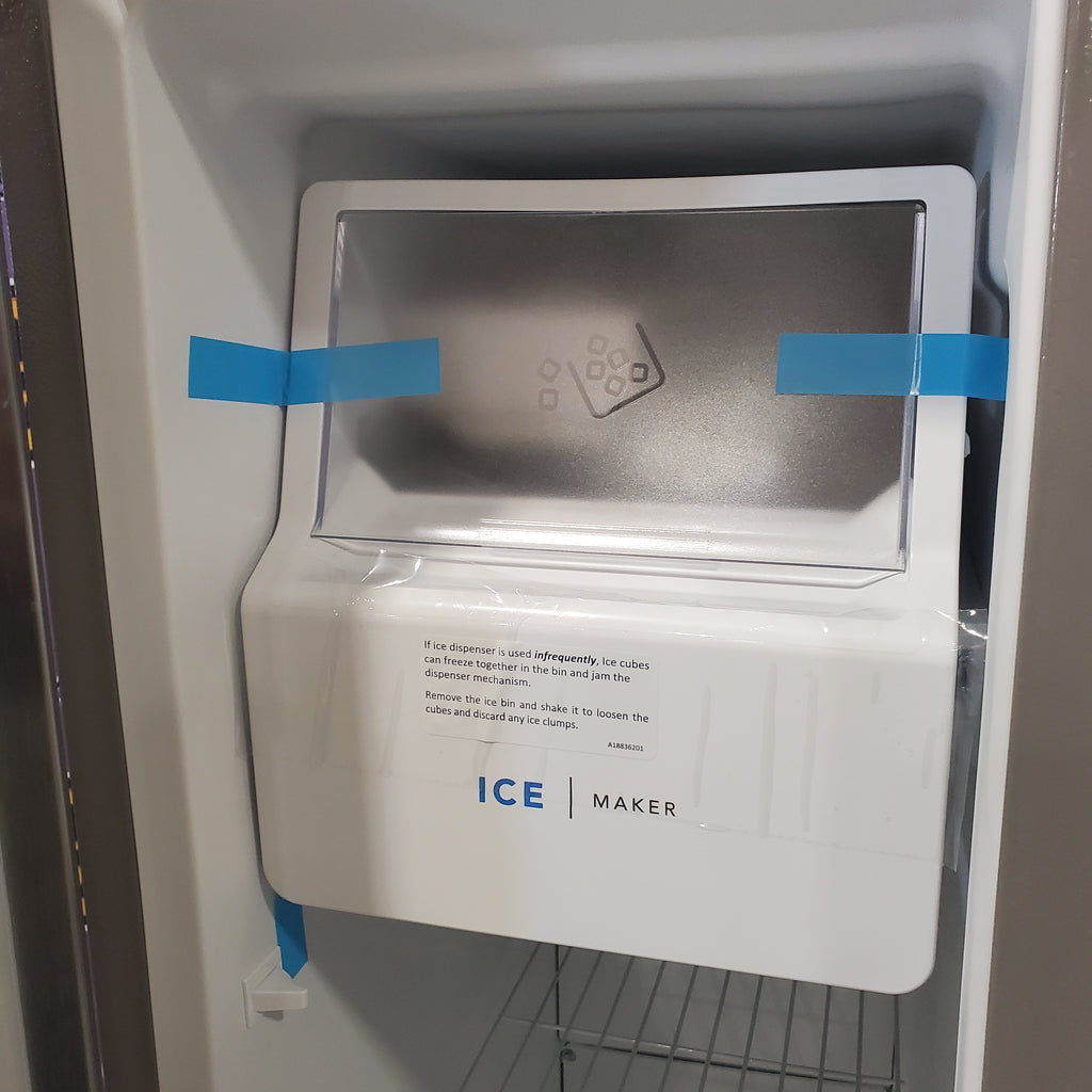 Frigidaire 25.6 cu. ft. ENERGY STAR Side by Side Refrigerator with Exterior Water and Ice Dispenser in Stainless Steel FRSS2623AS - Scratch & Dent (Minor)