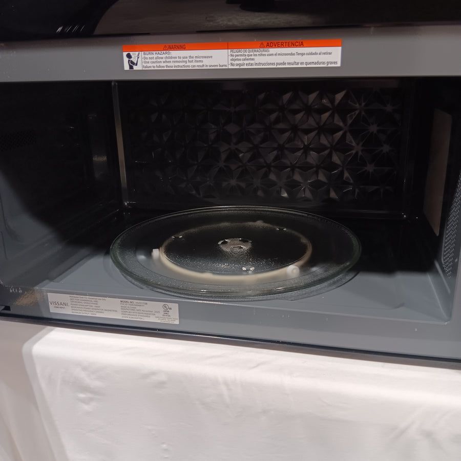 Vissani 1.7 cu. ft. 1000-Watt Over the Range Microwave in Black HVO170B - Open Box