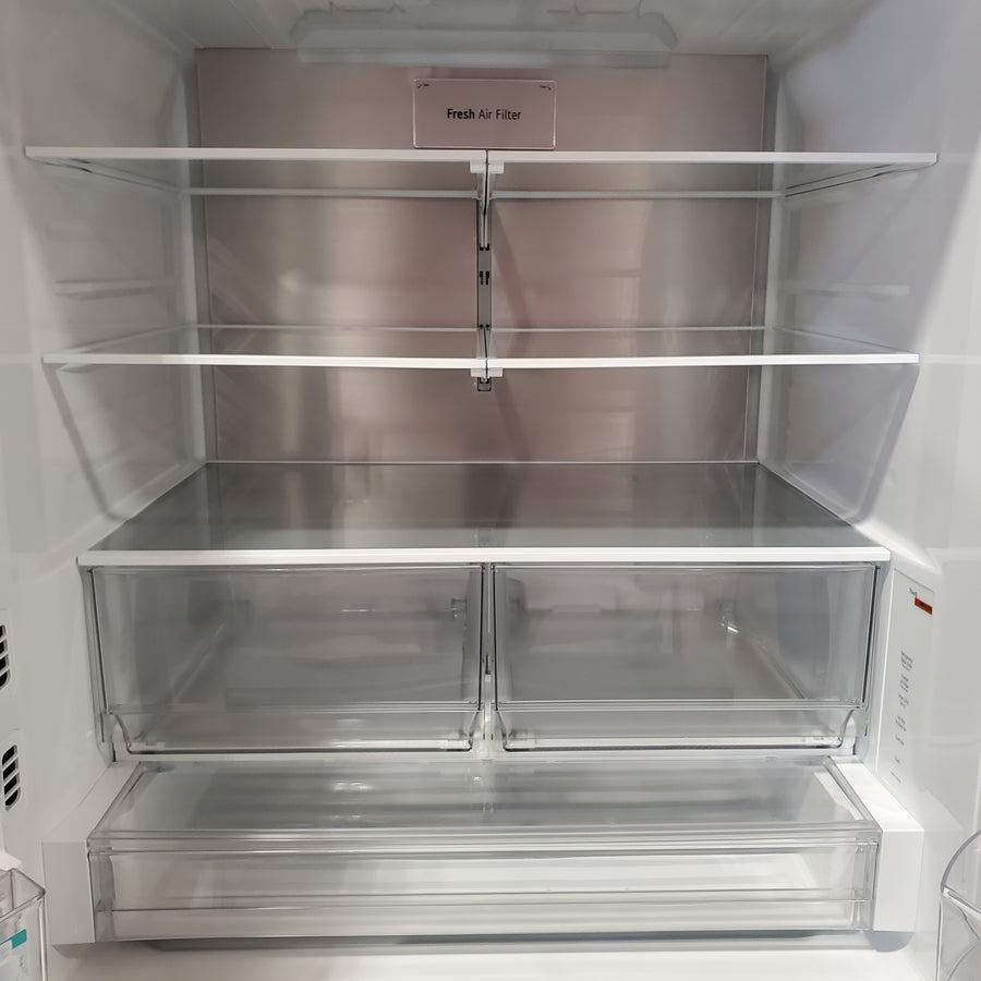 LG 31 cu. ft. Standard Depth MAX 3 Door French Door with Ice & Water Dispenser and Dual Ice Maker LL31H6530S - Scratch & Dent (Major)