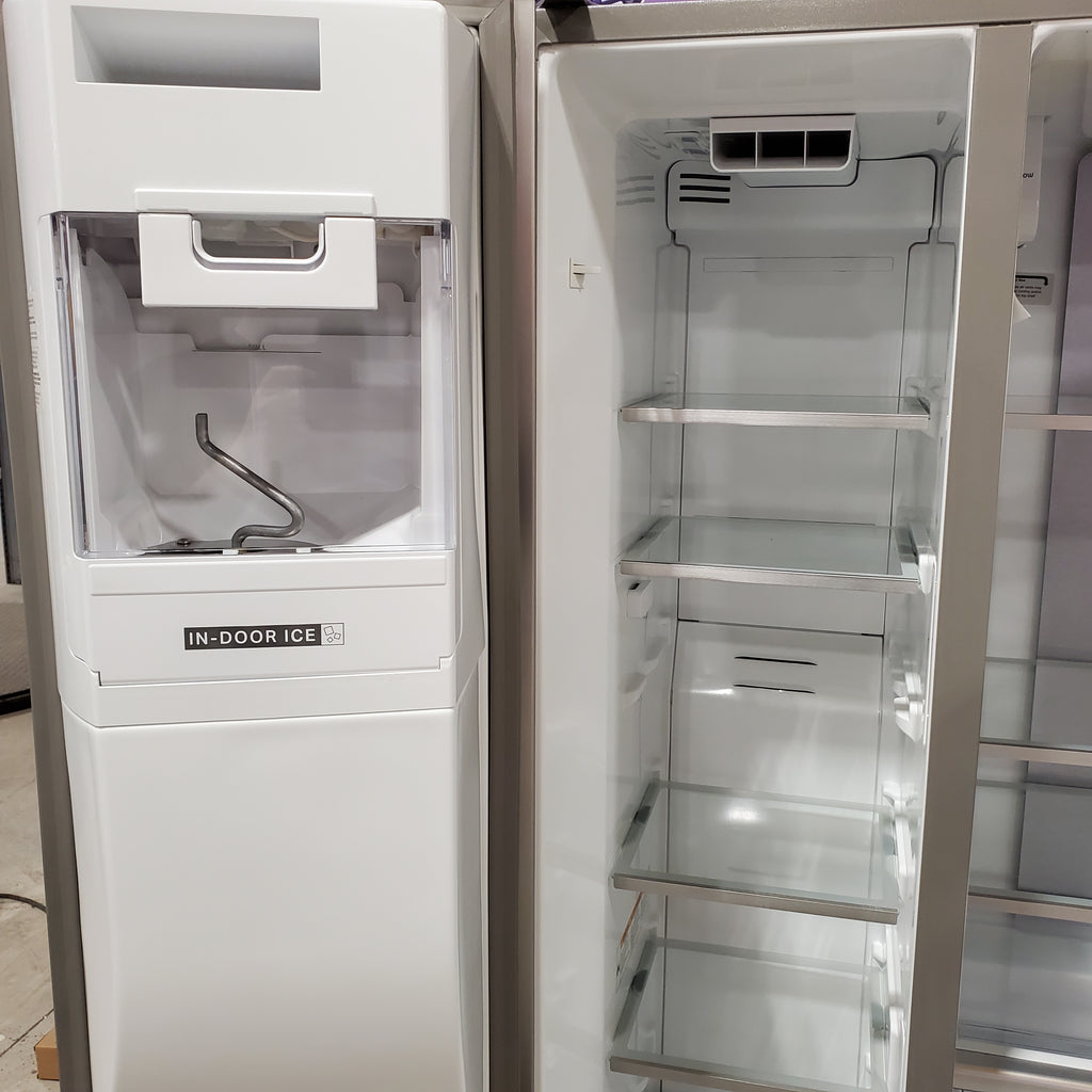 Pictures of Whirlpool 20.85 Cu. Ft. Side-by-Side Counter-Depth Refrigerator with In-Door Ice & Water in Stainless Steel 22132SD131 - WRSC6536RZ - Scratch & Dent (Minor) - Neu Appliance Outlet - Discount Appliance Outlet in Austin, Tx