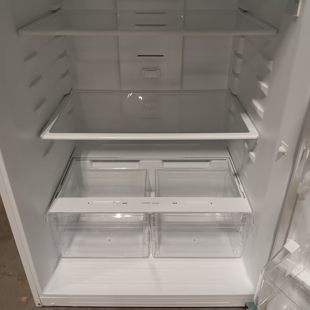 Pictures of Vissani 18.1 cu. ft. Top Freezer Refrigerator with Adjustable Glass Shelving in White, Garage Ready 2CR178 - MDTF18WHR5 - Scratch & Dent (Minor) - Neu Appliance Outlet - Discount Appliance Outlet in Austin, Tx