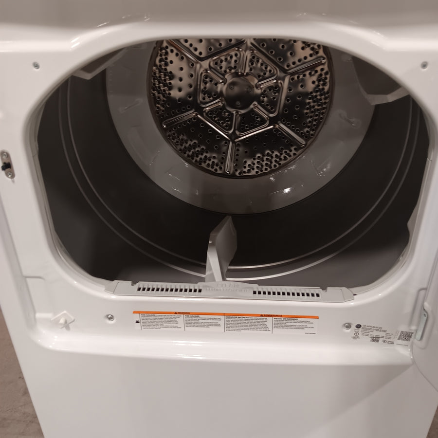 GE White Top Load 4.0 Cu. Ft. Capacity Washer with Stainless Steel Wash Basket GTW325ASWWW - New in Box and GE White Electric Aluminized Alloy Drum 7.2 Cu. Ft. Dryer with Sensor Dry and Extended Tumble 16240 - GTD45EASJWS - Certified Refurbished
