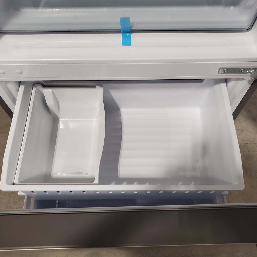 Hisense 33" Wide Counter Depth ENERGY STAR 17.2-cu ft Bottom-Freezer Refrigerator with Ice Maker in Fingerprint Resistant Stainless Steel 3SD737 - HRB171N6BSE - Scratch & Dent (Minor)