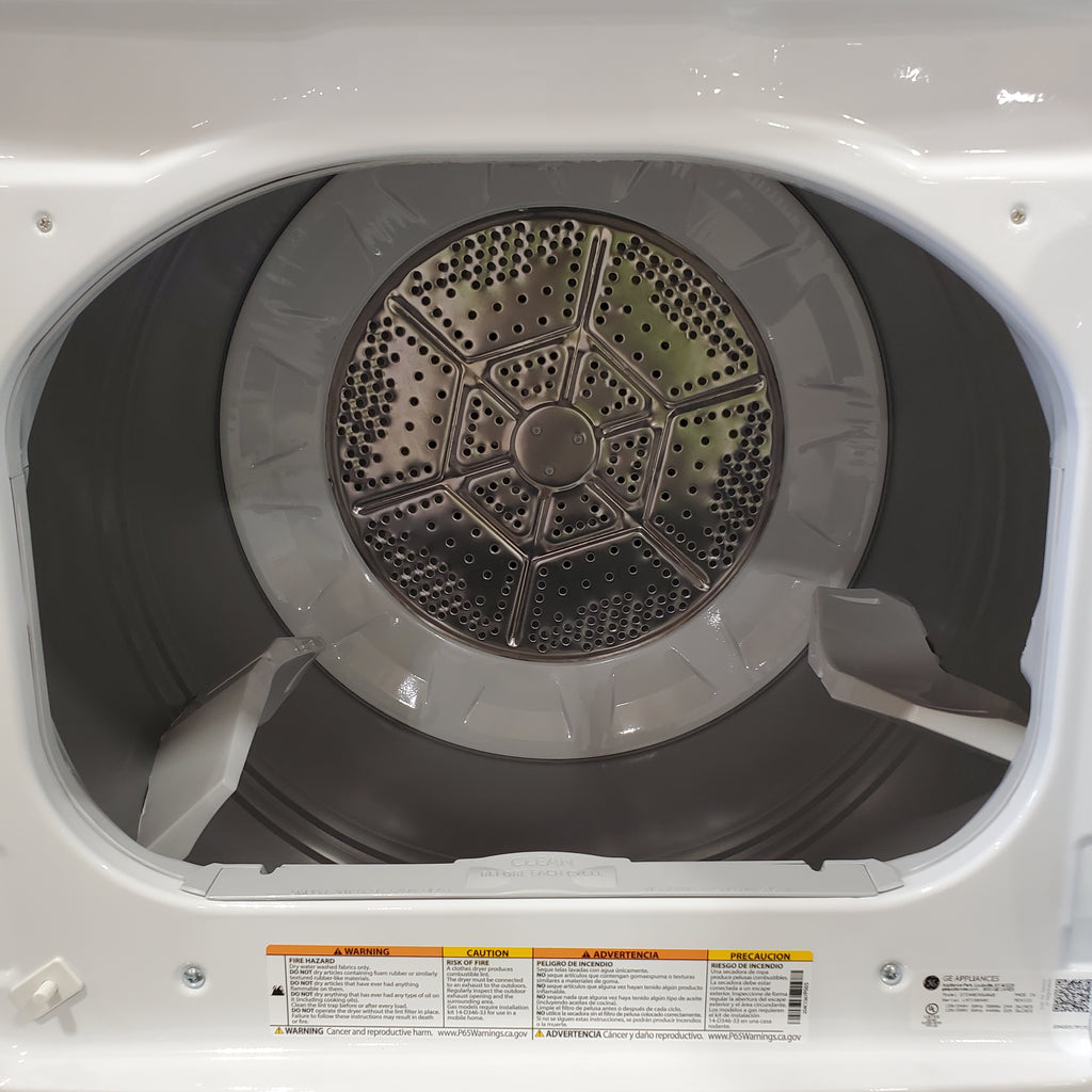 Pictures of GE 4.5 cu. ft. Capacity Washer with Water Level Control GTW585BSVWS - New in Box and GE 7.2 cu. ft. Capacity Electric Dryer with Up To 120 ft. Venting and Extended Tumble GTD48EASWWB - Open Box - Neu Appliance Outlet - Discount Appliance Outlet in Austin, Tx