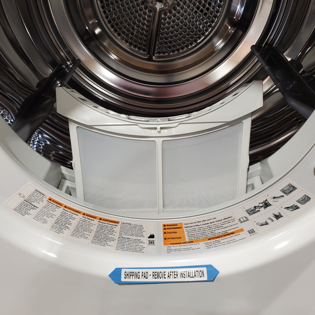 Pictures of LG 2.4 cu.ft. Compact Front Load Washer with Built-In Intelligence WM1455HWA - Open Box and LG 4.2 cu.ft. Smart wi-fi Enabled Compact Front Load Dryer with Dual Inverter HeatPump™ Technology 16214 - DLHC1455W - Scratch & Dent (Minor) - Neu Appliance Outlet - Discount Appliance Outlet in Austin, Tx