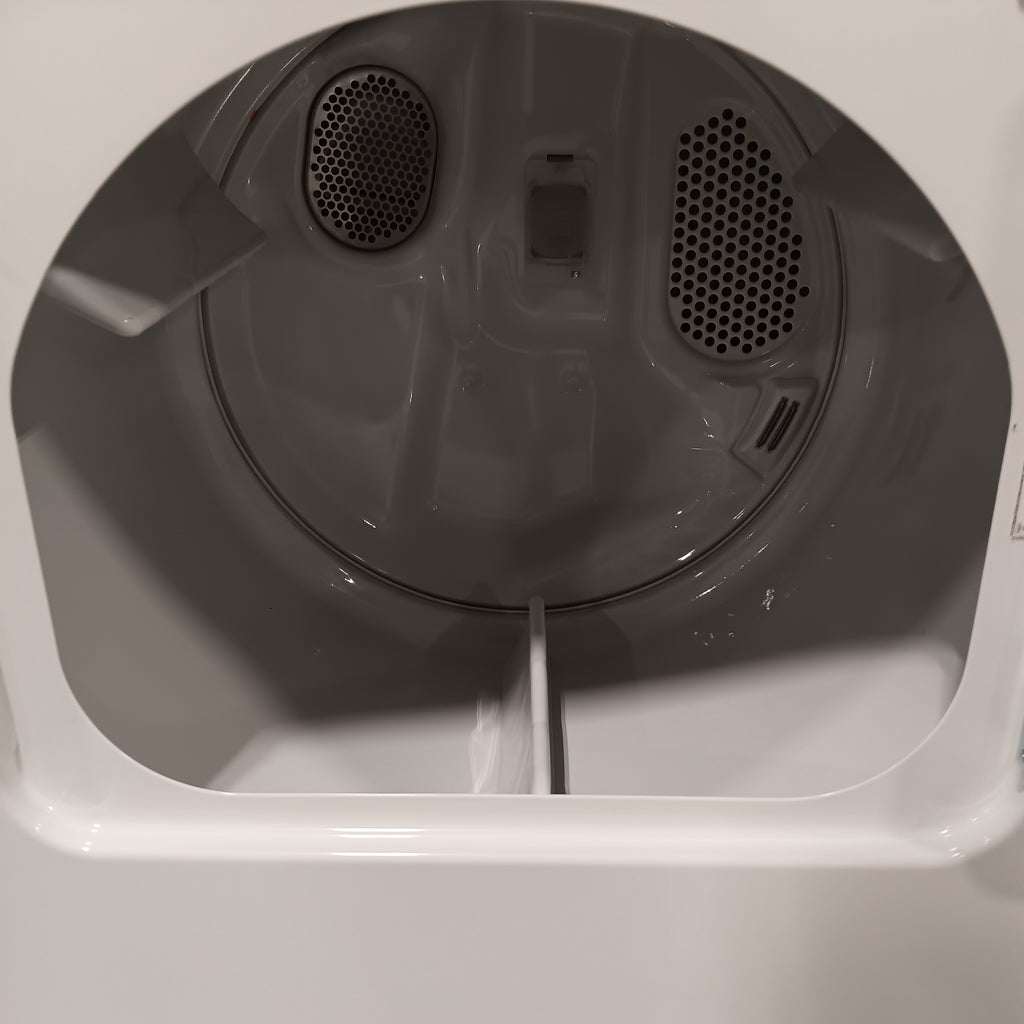 Pictures of Maytag Top Load 4.8 cu ft Washer with Deep Fill and Slow-Close Glass Lid MVW6200KW - Scratch & Dent (Minor) and Maytag 7.0 cu ft Electric Dryer with Moisture Sensing and Quick Dry Cycle 16170 - MED6200KW - Scratch & Dent (Minor) - Neu Appliance Outlet - Discount Appliance Outlet in Austin, Tx