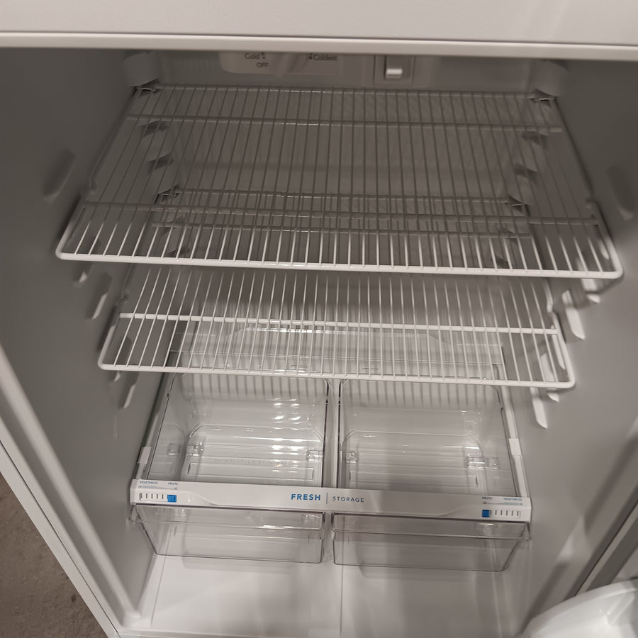 Frigidaire 30" Wide Garage Ready Top Freezer 18 Cu. Ft. Refrigerator with EvenTemp Cooling System and Spacious Interior Storage in White 22137SD395 - FFTR1814WW - Scratch & Dent (Minor)