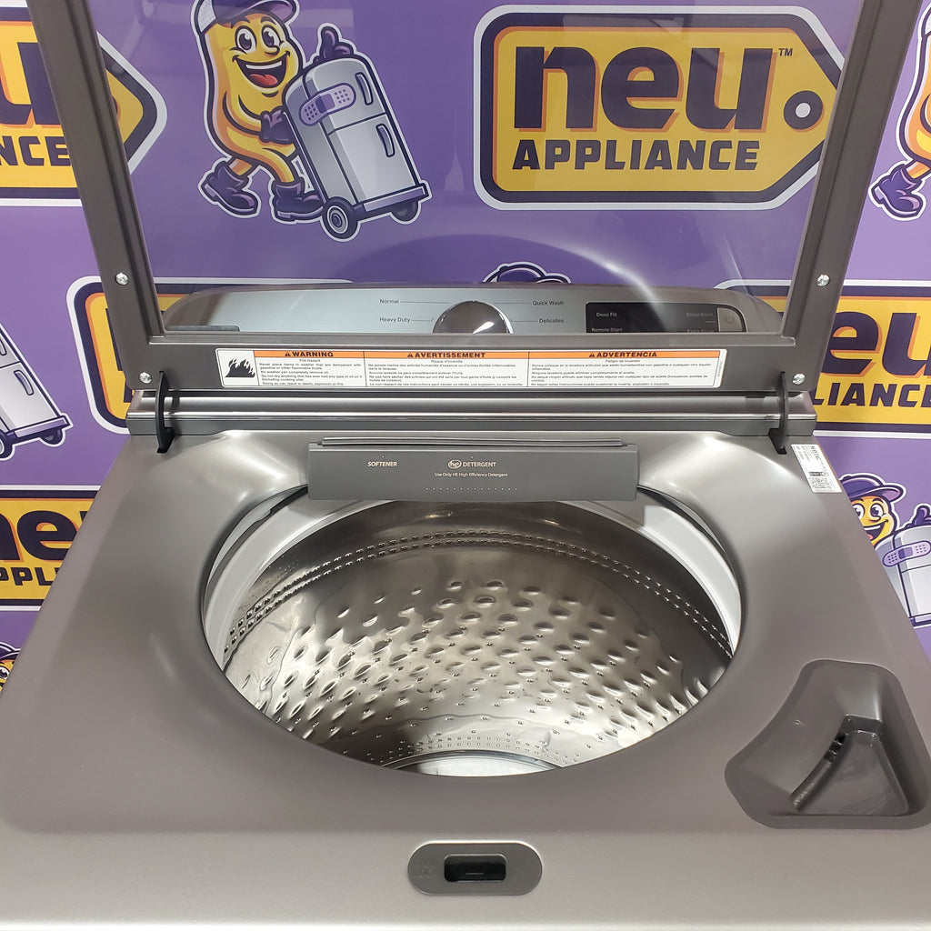 Pictures of Maytag 5.3 cu. ft. Top Load Washer in Classic Silver with Impeller, Extra Power Option and Smart Appliance 22133SD180 - MTW6200RR - Scratch & Dent (Minor) - Neu Appliance Outlet - Discount Appliance Outlet in Austin, Tx