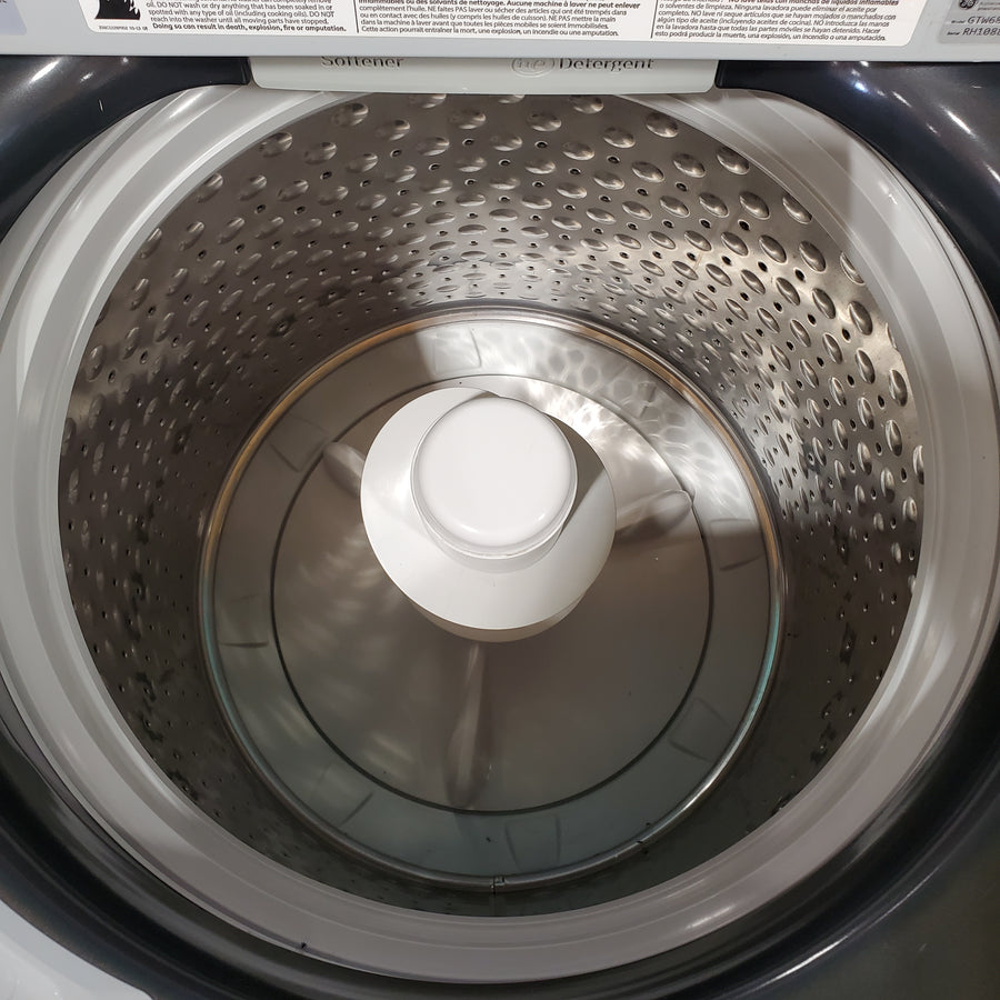 GE ENERGY STAR® 4.5 cu. ft. Capacity Washer with Stainless Steel Basket GTW685BPLDG - Certified Refurbished and GE 7.4 cu. ft. Capacity Smart Electric Dryer with HE Sensor Dry GTD75ECPLDG - Certified Refurbished