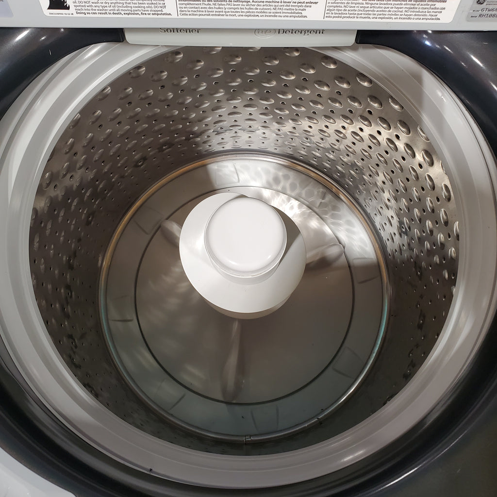 Pictures of GE ENERGY STAR® 4.5 cu. ft. Capacity Washer with Stainless Steel Basket GTW685BPLDG - Certified Refurbished and GE 7.4 cu. ft. Capacity Smart Electric Dryer with HE Sensor Dry GTD75ECPLDG - Certified Refurbished - Neu Appliance Outlet - Discount Appliance Outlet in Austin, Tx
