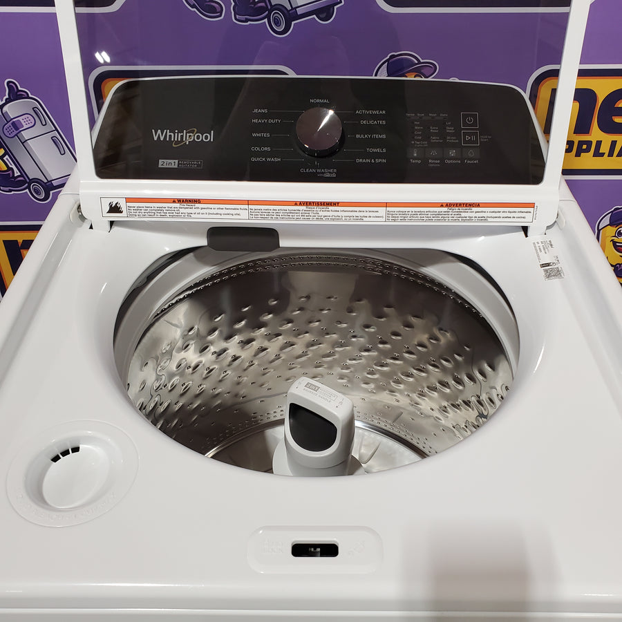 Whirlpool Top Load 4.7 Cu. Ft. Washer with 2-in-1 Removable Agitator in White 22137SD376 - WTW5057LW - Open Box