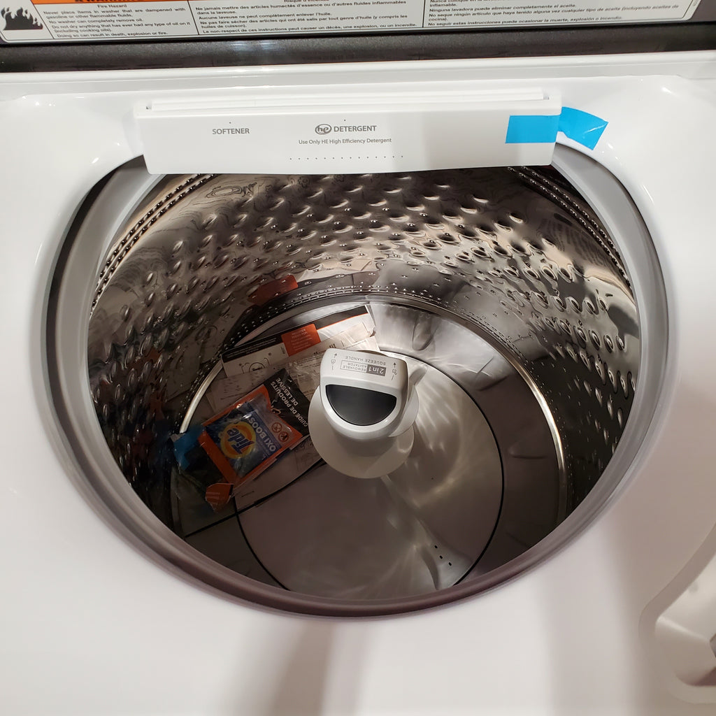 Pictures of Whirlpool 5.2 - 5.3 cu ft Capacity ENERGY STAR Top Load Washer with 2 in 1 Removable Agitator 3SD723 - WTW6157PW - Open Box - Neu Appliance Outlet - Discount Appliance Outlet in Austin, Tx