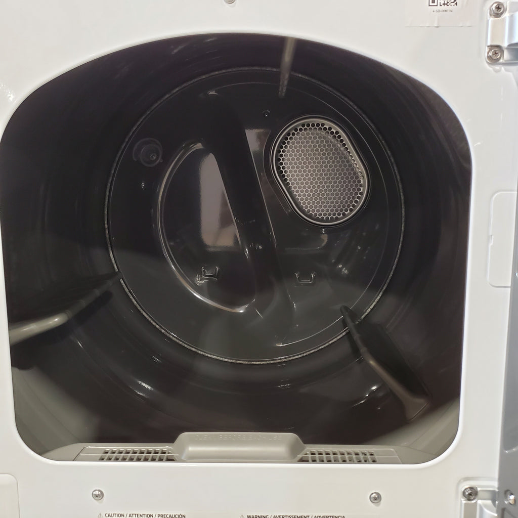 Pictures of Samsung White Smart Electric 7.4 Cu. Ft. Dryer with Sensor Dry and Steam Sanitize+ DVE52A5500W - Open Box - Neu Appliance Outlet - Discount Appliance Outlet in Austin, Tx