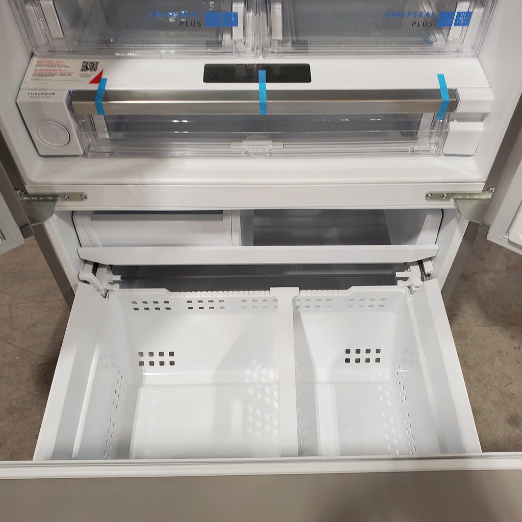 Pictures of Frigidaire 27.8-cu ft ENERGY STAR French Door Refrigerator with Dual Ice Maker in Fingerprint Resistant Stainless Steel 3SD1099 - GRFS2853AF - Scratch & Dent (Minor) - Neu Appliance Outlet - Discount Appliance Outlet in Austin, Tx