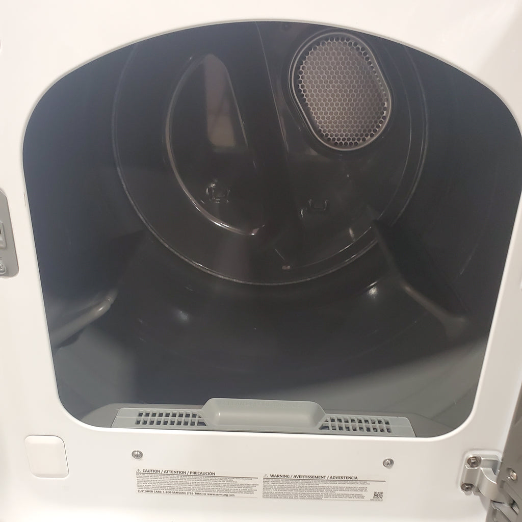 Samsung 4.5 cu. ft. Top Load Washer with Vibration Reduction Technology+ in White WA45T3200AW - Certified Refurbished and Samsung 7.2 cu. ft. Electric Dryer with Sensor Dry in White DVE45T3200W - Certified Refurbished