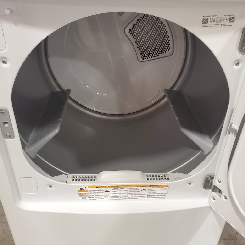 Pictures of LG Top Load 4.1 Cu. Ft. Washer with TurboDrum Technology in White WT6105CW - Certified Refurbished and LG 7.3 Cu. Ft. Electric Rear Control Ultra Large Capacity Dryer in White with Sensor Dry 16109 - DLE6100W - Open Box - Neu Appliance Outlet - Discount Appliance Outlet in Austin, Tx