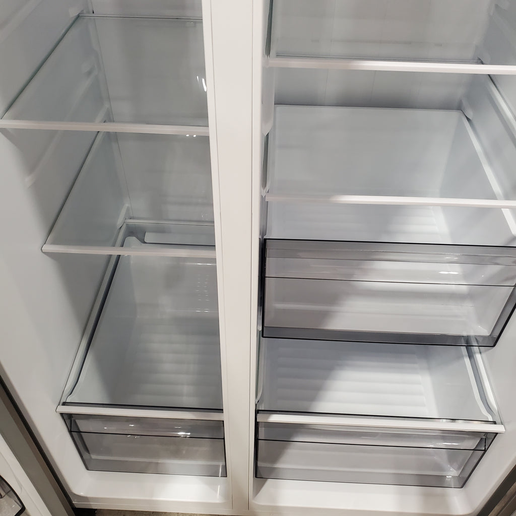 Hisense 29.1 cu. ft. Standard Depth Side by Side Refrigerator Stainless Steel 3SD718 - HRS290P5FSE - Open Box