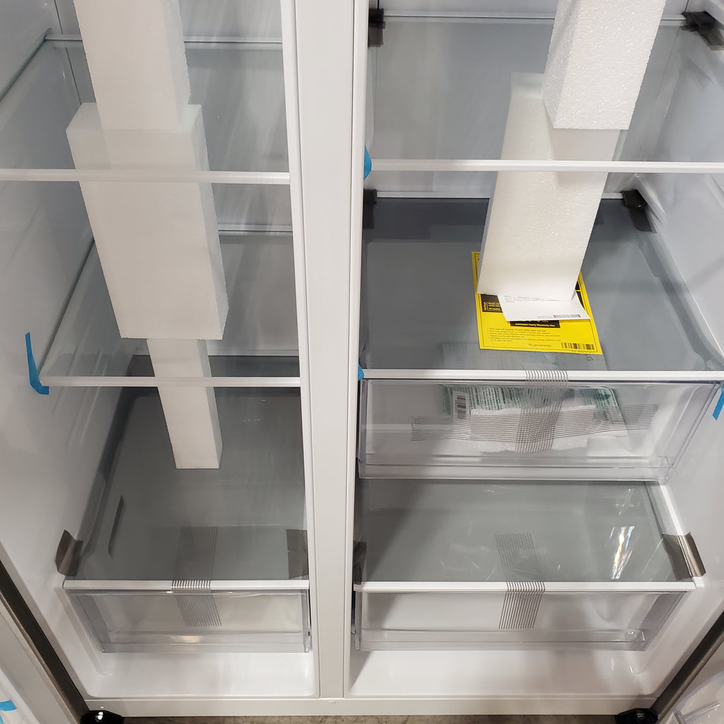 LG 23 cu. ft. Side-by-Side Counter-Depth Refrigerator with Smooth Touch Dispenser 21SD011 - LRSXC2306S - Open Box