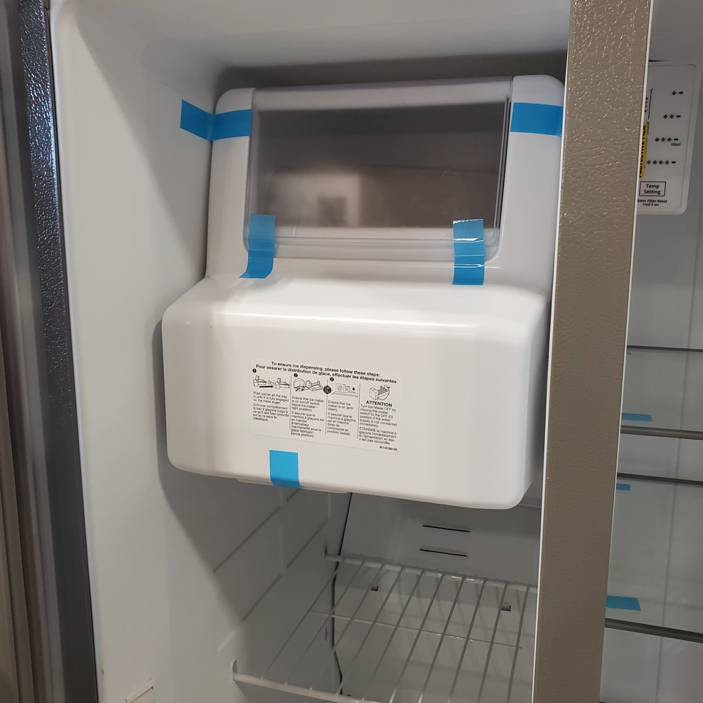 Pictures of Whirlpool 36' Wide Fingerprint Resistant Stainless Steel 24 cu ft Capacity Side By Side Refrigerator with Ice and Water Dispenser - Open Box - Neu Appliance Outlet - Discount Appliance Outlet in Austin, Tx
