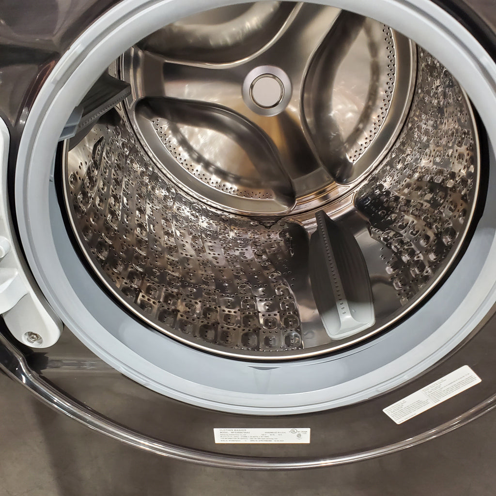 Pictures of Samsung Bespoke 5.3 cu. ft. Ultra Capacity Front Load Washer with Super Speed Wash and AI Smart Dial in Brushed Black WF53BB8700AV - Scratch & Dent (Minor) - Neu Appliance Outlet - Discount Appliance Outlet in Austin, Tx