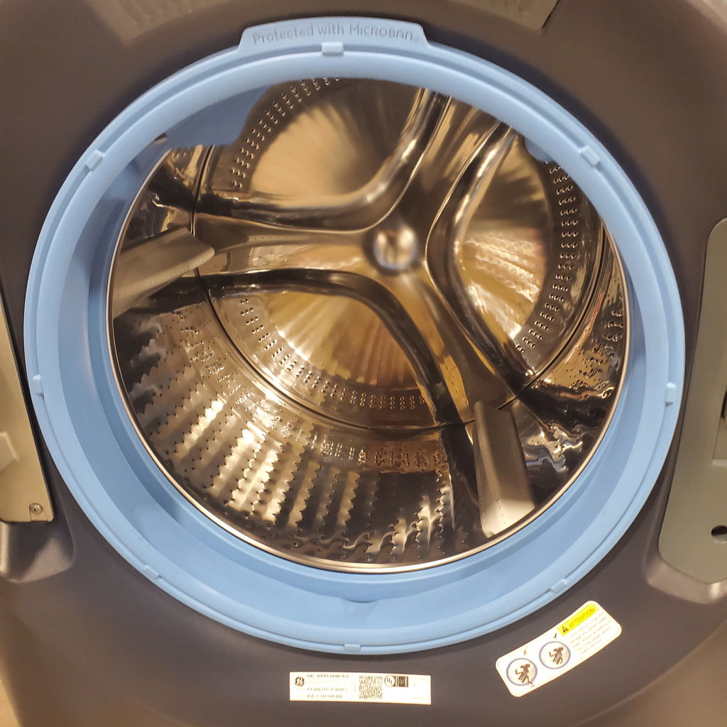 Pictures of GE Profile 5.3 cu. ft. Smart Front Load ENERGY STAR Washer with OdorBlock UltraFresh Vent System and Microban Technology in Sapphire Blue 6SD111 - PFW870SPVRS - Scratch & Dent (Minor) - Neu Appliance Outlet - Discount Appliance Outlet in Austin, Tx