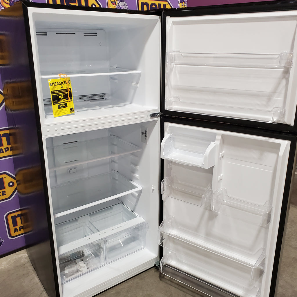 Pictures of Vissani 18.1 cu. ft. Top Freezer Refrigerator in Fingerprint Resistant Stainless Steel Look, Garage Ready 251312SD972 - MDTF18SSR5 - Scratch & Dent (Moderate) - Neu Appliance Outlet - Discount Appliance Outlet in Austin, Tx