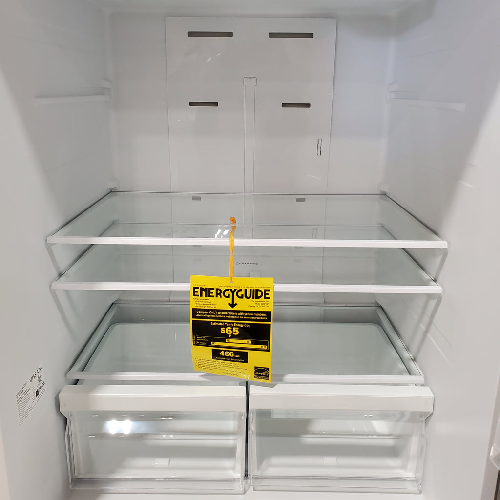 Vissani 18.7 cu. ft. Bottom Freezer Refrigerator in Stainless Steel 25138SD751 - MDBF18SS - Scratch & Dent (Major)