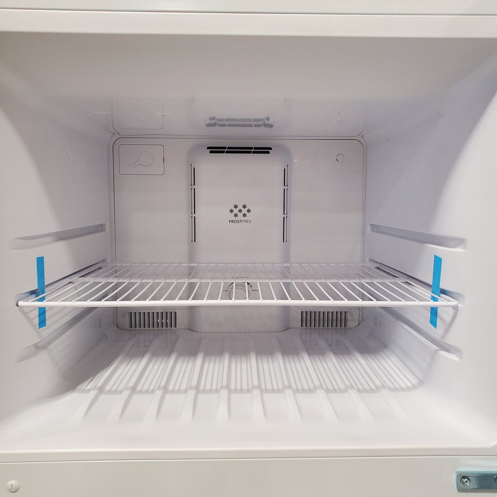 Frigidaire Top Freezer 18 Cu. Ft. Capacity Refrigerator with Spacious Interior Storage and Bright LED Lighting in White FFHT1822UW - Scratch and Dent (Minor)