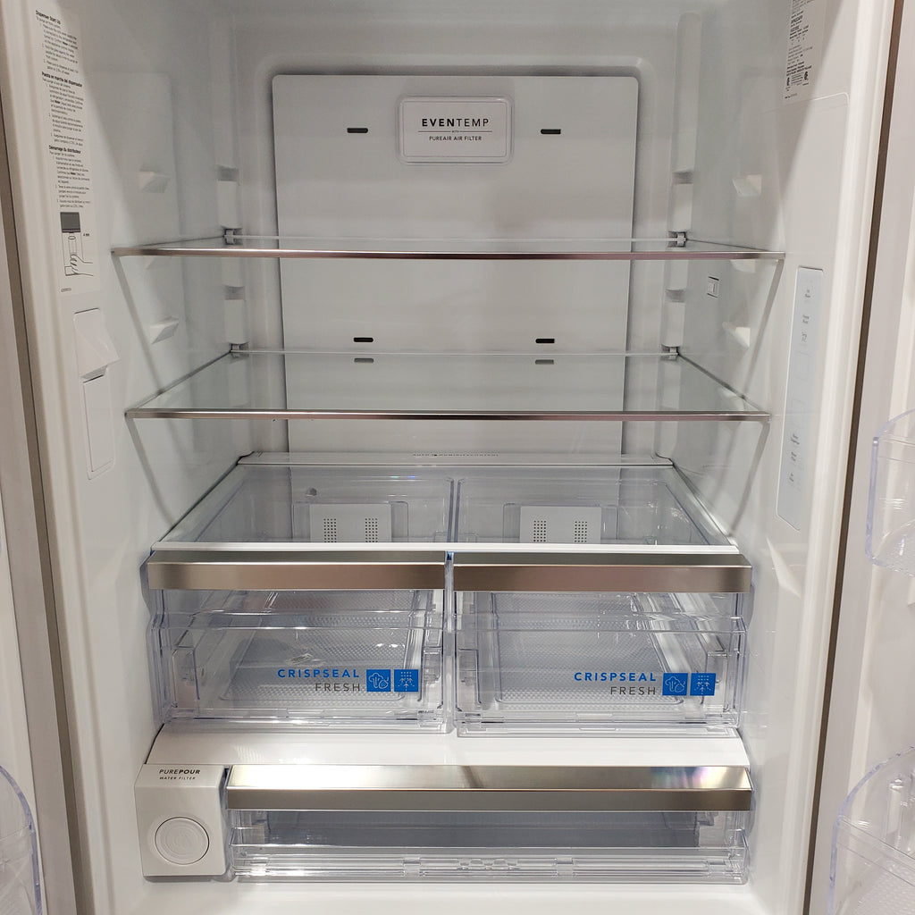 Frigidaire Gallery 20 Cu. Ft. 30" Wide Standard-Depth French Door Refrigerator in Stainless Steel 20SD80 - GRFN2023AF - Scratch & Dent (Minor)