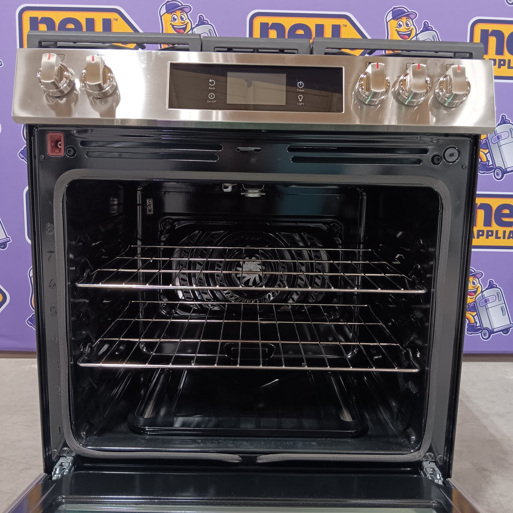 Pictures of Frigidaire Gallery 6 cu. ft. 5 Burner Slide-In Gas Range with Total Convection and Air Fry in Smudge Proof Stainless Steel 4SD481 - GCFG3060BF - Scratch & Dent (Minor) - Neu Appliance Outlet - Discount Appliance Outlet in Austin, Tx
