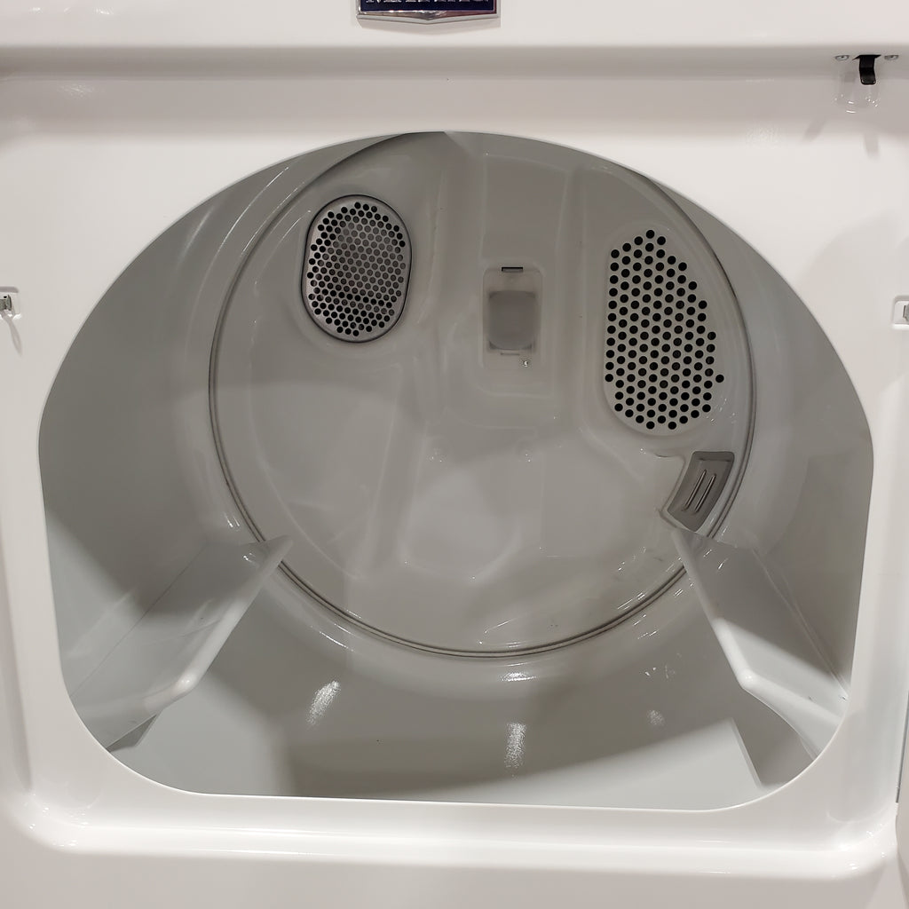 Pictures of Maytag 7.0 cu ft Electric Dryer with Moisture Sensing and Quick Dry Cycle 30132SD18 - MED6200KW - Scratch & Dent (Moderate) - Neu Appliance Outlet - Discount Appliance Outlet in Austin, Tx
