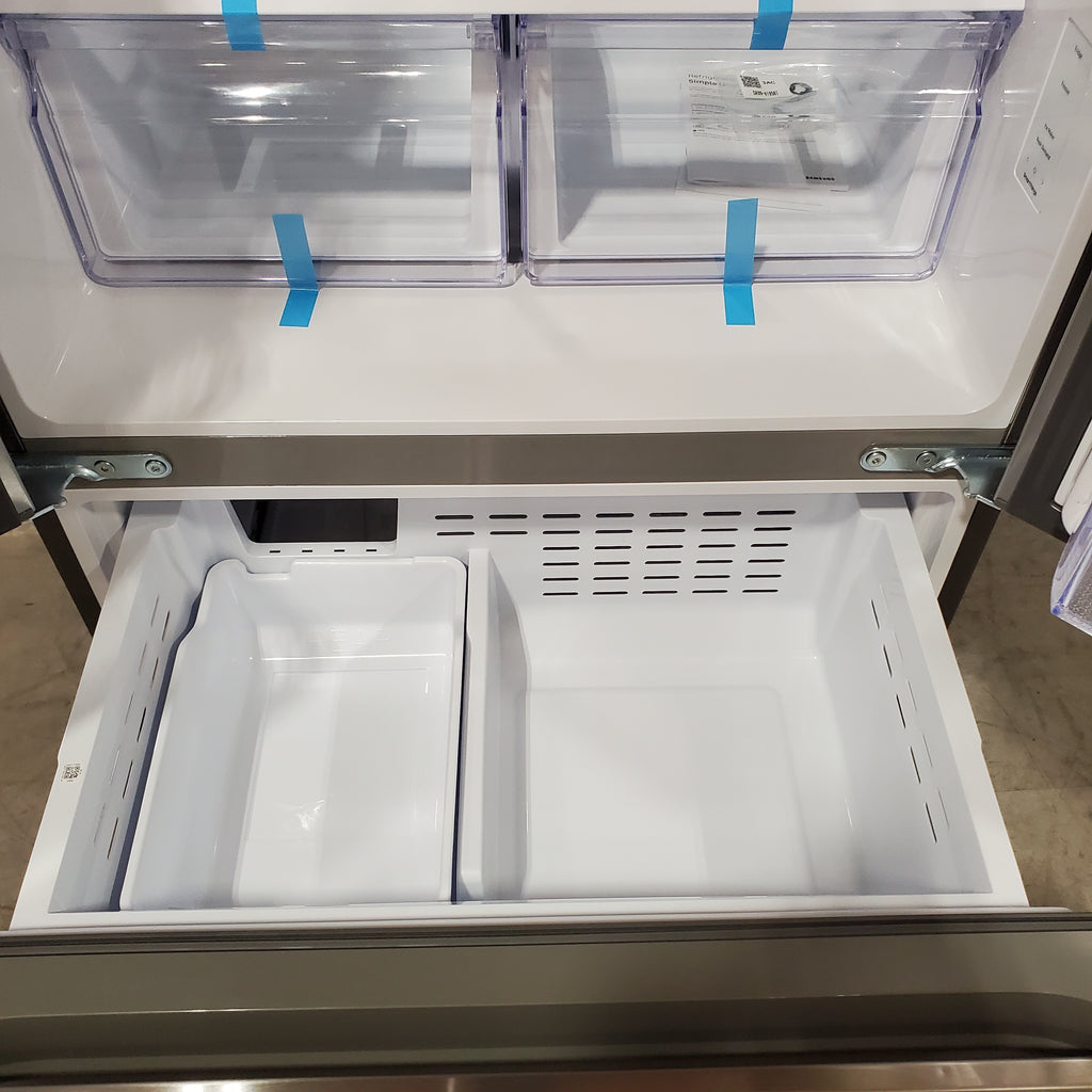 Samsung 18 cu. ft. 33" Wide 3-Door Smart Counter Depth Stainless Steel French Door Refrigerator - 4SD420 - RF18A5101SR - Scratch & Dent (Minor)