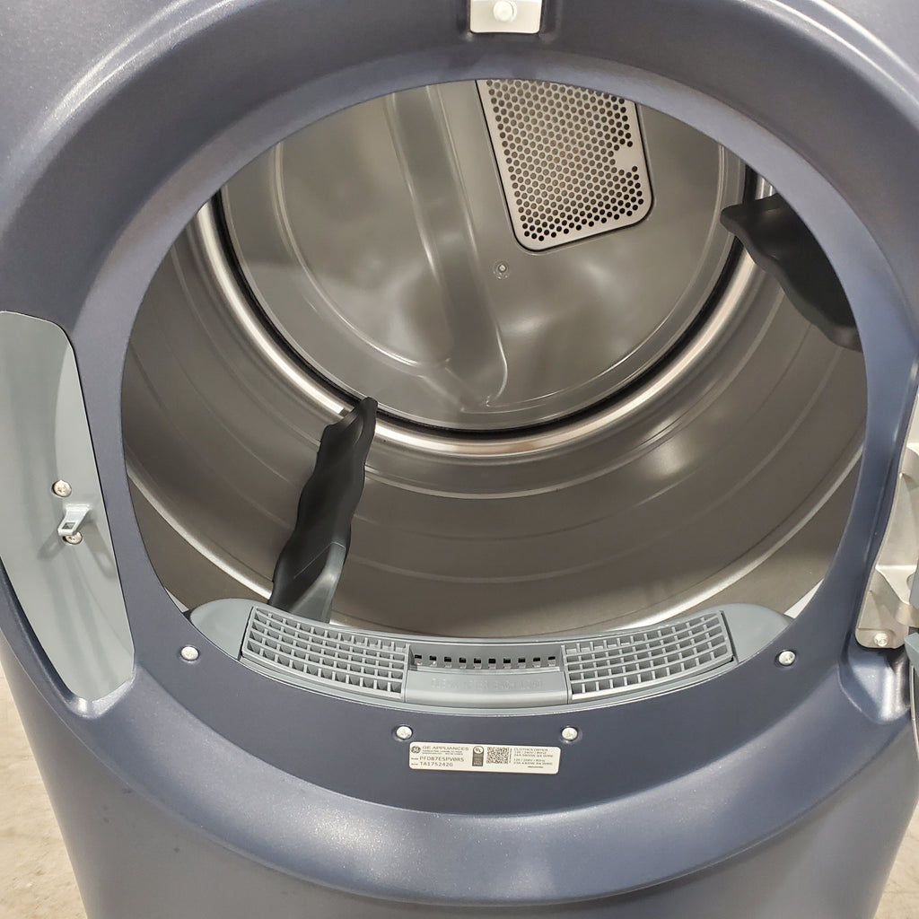 GE Profile Smart Front Load Electric 7.8 Cu. Ft. Capacity Dryer with Steam and Sanitize Cycle 22SD006 - PFD87ESPVRS - Scratch & Dent (Minor)